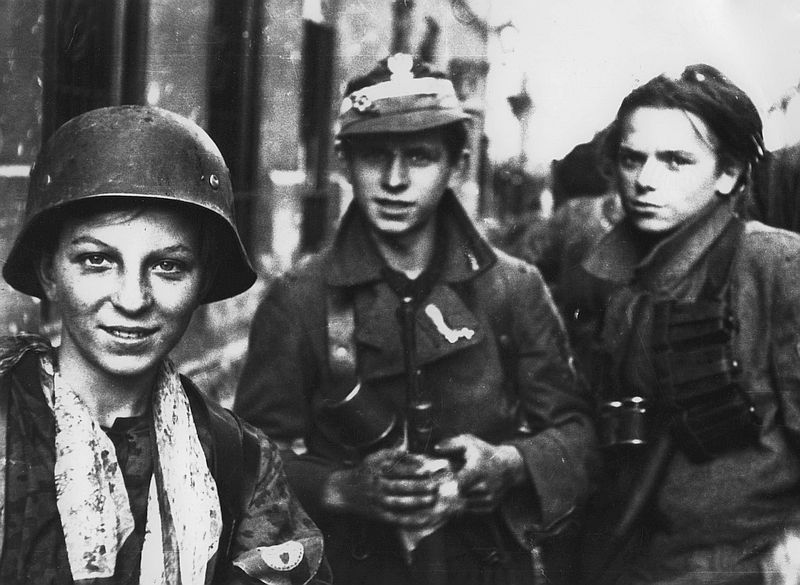 Scout polacchi durante la rivolta di Varsavia